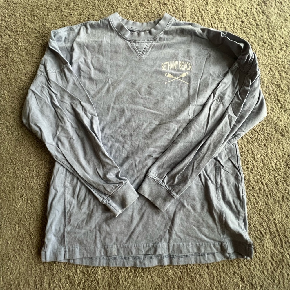 Bethany Beach Long Sleeve Lavender Shirt